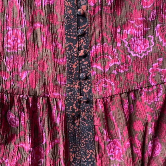 Sam Edelman Ramsey V-Neck Floral Maxi Dress Size Large - Picture 9 of 15